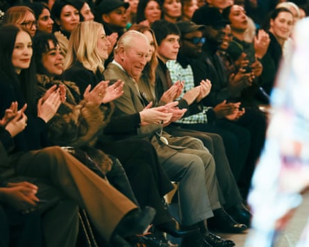 King Charles III at a fashion show this week.