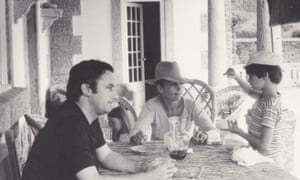 Rare times together … Nick with his parents in Portugal in 1970.