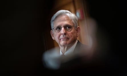 Merrick Garland, seen at the US Department of Justice in Washington this month.