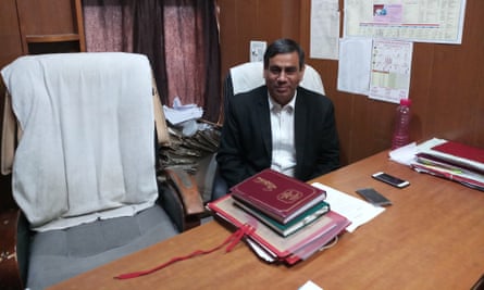 Lawyer Vinay Sharma in his chambers in the city of Dwarka in north-west India