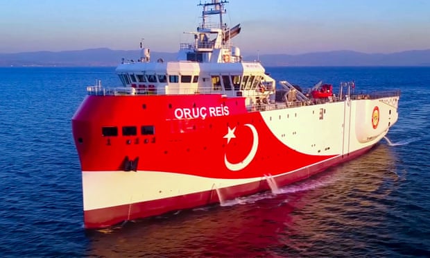 The Turkish ship, the Oruç Reis