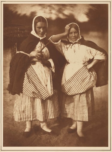 Sisters, calotype print 1843-6The women of Newhaven were confident and independent. This confidence depended on the mutual support of the women, who had particular friends and family to give strength to the social bond – in good times and bad, sharing the load in times of difficulty and grief. They had excellent singing voices and filled the streets with song. Their relations with the public were confident, and when the suffragette movement gathered strength at the end of the century, they were natural and articulate defender of women’s right to vote