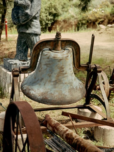 A rusted bell