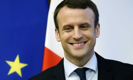 French presidential candidate Emmanuel Macron has gone ahead in the polls for the first time.