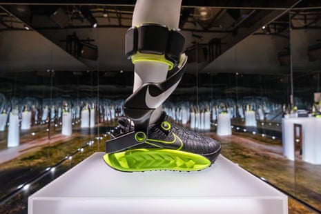 A prototype of the Project Amplify shoes