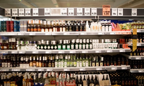 Alcohol on sale in Lidl supermarket.