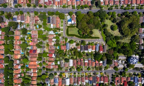 Sydney suburb pictured from overhead