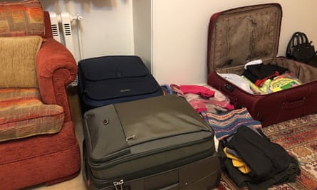 ‘My suitcases and the packing struggle that went on for a month.’ S is an Iranian student whose visa to study in California was cancelled without warning or explanation.