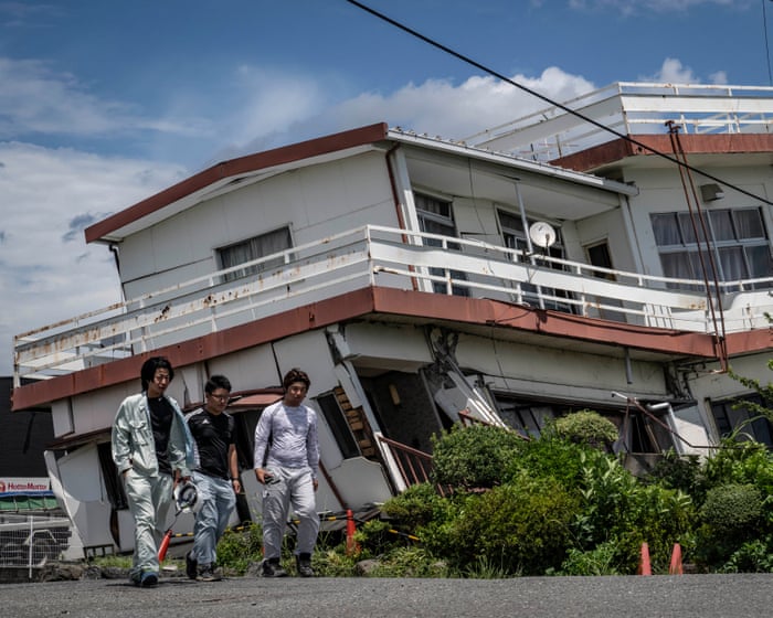 Death toll in Japan earthquake rises to 28 as aftershock and heat complicate rescue efforts