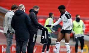 Wardrobe malfunction for Josh Maja.
