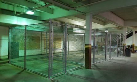 Temporary holding cells have been installed at the Morton County correctional center to deal with the mass arrests.