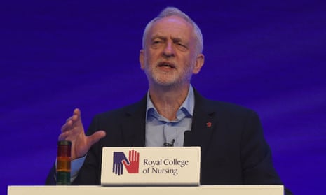 Jeremy Corbyn at the RCN conference