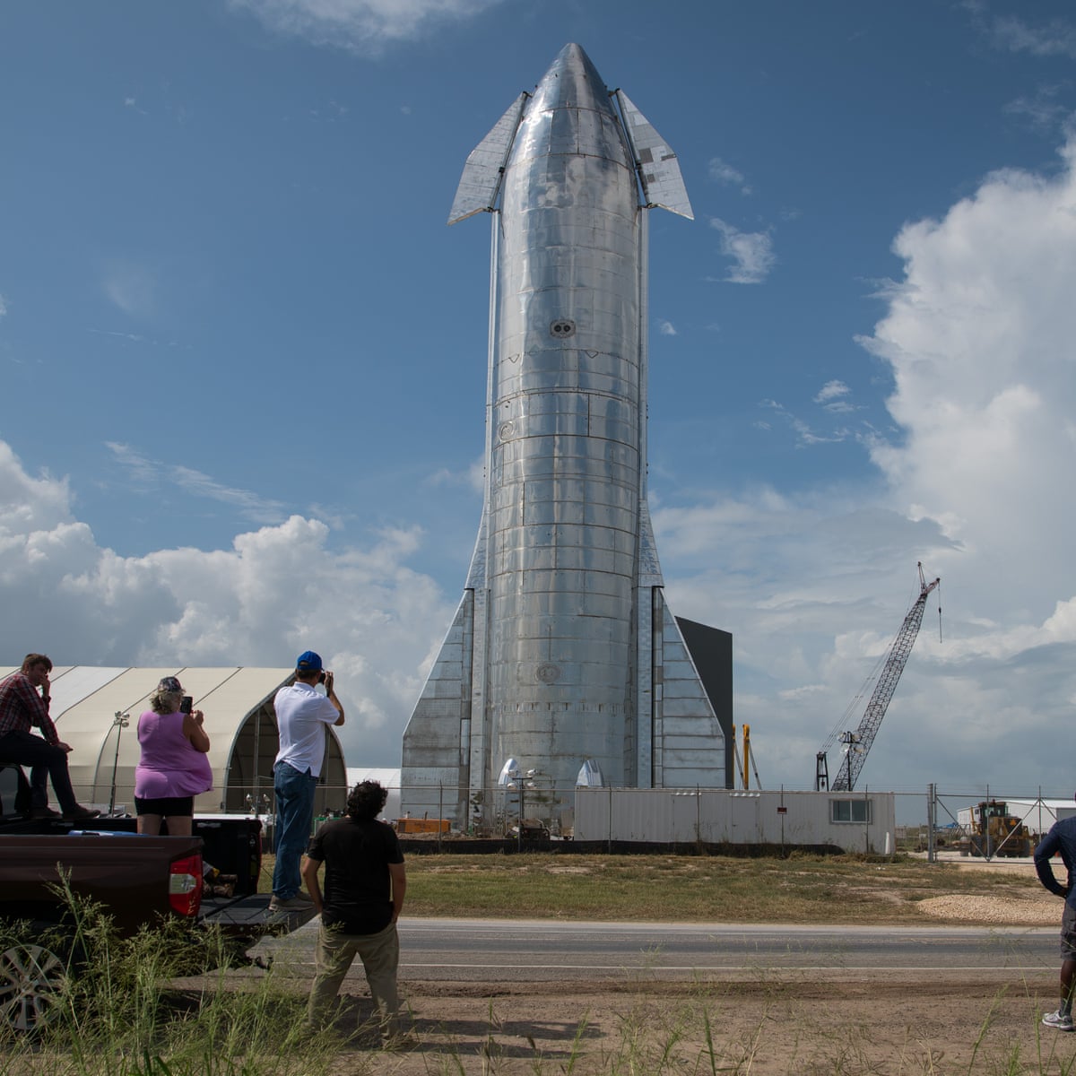 Elon Musk Unveils Starship Designed To Take Crew On Round Trips To Mars Technology The Guardian