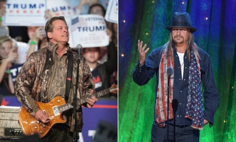 Michigan senate candidates Ted Nugent and Kid Rock.