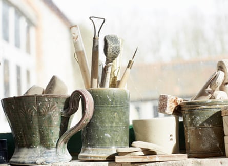 Potters tools in a workshp