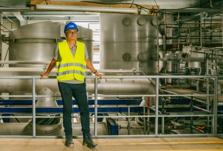 Stefan Scherer, seen inside AMG Lithium’s factory