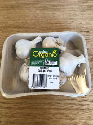 Organic vegetables  wrapped in plastic