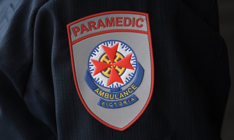 An Ambulance Victoria paramedic badge