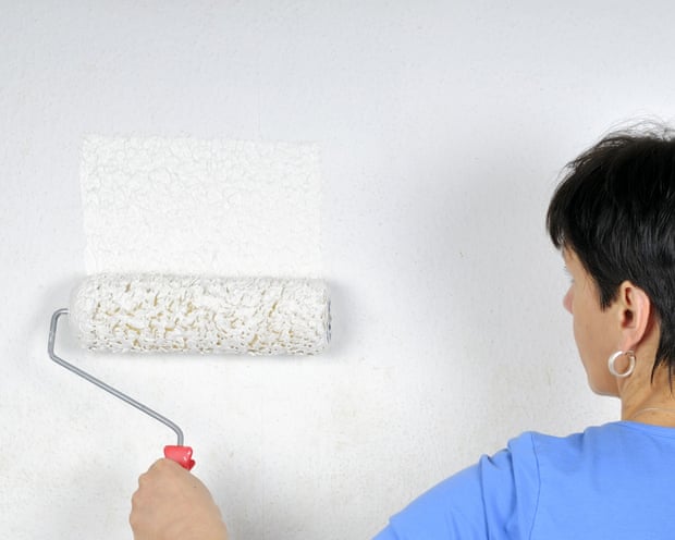 A woman painting