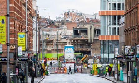The demolished Broadmarsh Centre in Nottingham