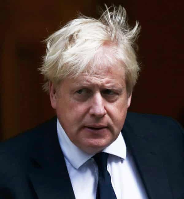 Boris Johnson leaves Downing Street, London,