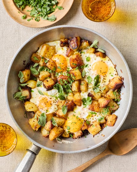Sami Tamimi’s Palestinian egg and chips.