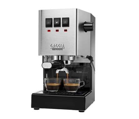 Black and silver Gaggia Classic Pro Evo coffee machine
