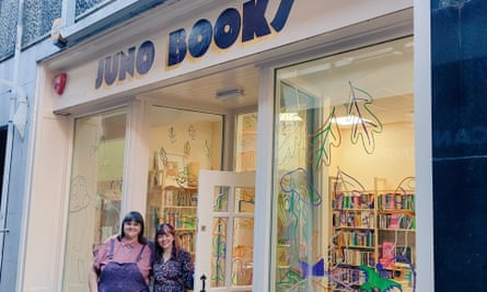 Rosie May and Sarah Scales at Juno Books in Sheffield.