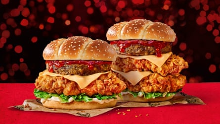 KFC Stuffing Tower Burger