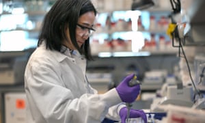 The Moderna lab in Cambridge, Massachusetts, US, where a coronavirus vaccine is under development.