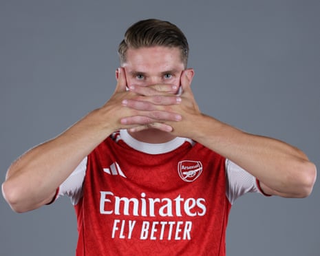 The man behind the mask: why Gyökeres's celebration keeps the game guessing | Arsenal | The Guardian