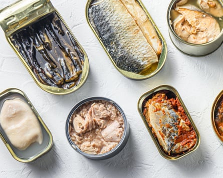 A selection of tinned fish.
