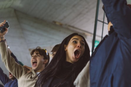 Rizzo celebrates a goal for Ternana against Arezzo