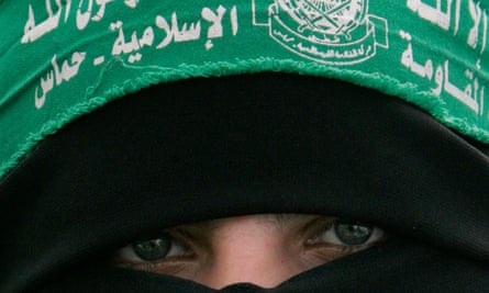 A Palestinian Hamas supporter