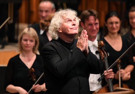 Simon Rattle at the Barbican last week.