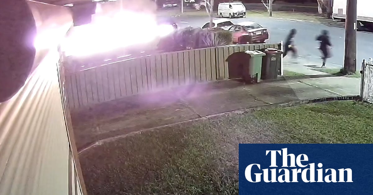 Police release CCTV of Sydney house allegedly being set on fire ‘in a case of mistaken identity’