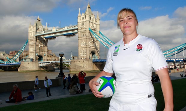 Catherine Spencer, captain of England’s women’s rugby team in August 2010