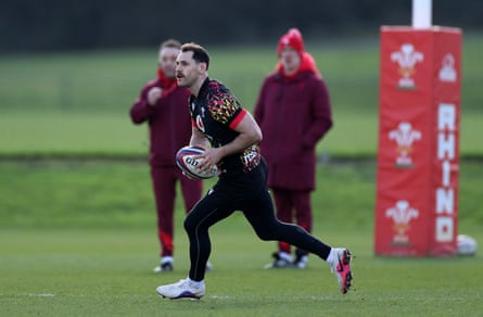 Wales’s Tomos Williams during training