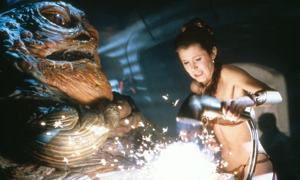  Take that CGI Jabbas … Princess Leia gets sparky. Photograph: Fox Entertainment/Rex/Shutterstock  
