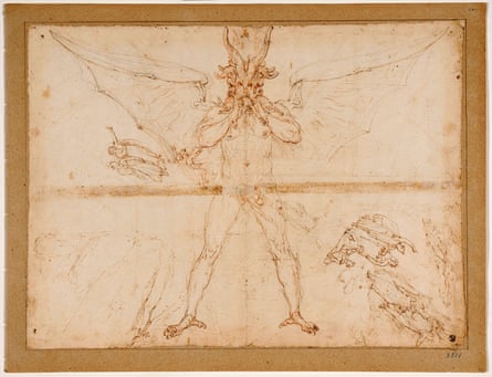 Lucifer in a drawing by Zuccari.