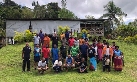 The health team trekked through the Fijian highlands to reach Nakida village