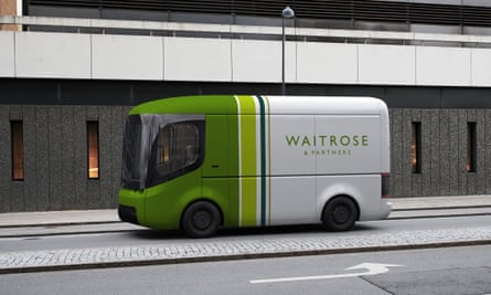 A new Waitrose electric van.