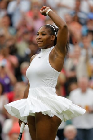 Serena Williams wins 7-5, 6-0.