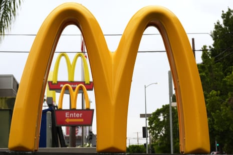 The golden arches outside a McDonald's