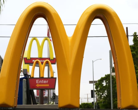 The golden arches outside a McDonald's