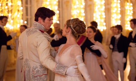 Dancing partners: James Norton in War and Peace with Lily James.