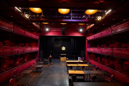 The Quays theatre at the Lowry arts centre in Salford, which is being transformed into a Nightingale court to help clear the backlog of cases.