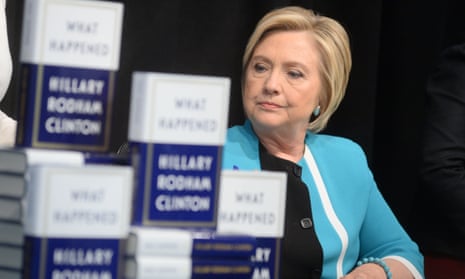 Hillary Clinton at a What Happened book signing in New York on Tuesday.
