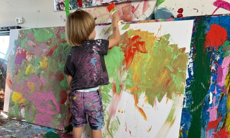 I love it that a two-year-old's paintings have created such a buzz. His  brush with branding, less so | Nell Frizzell | The Guardian