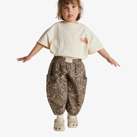 Balloon-leg leopard trousers